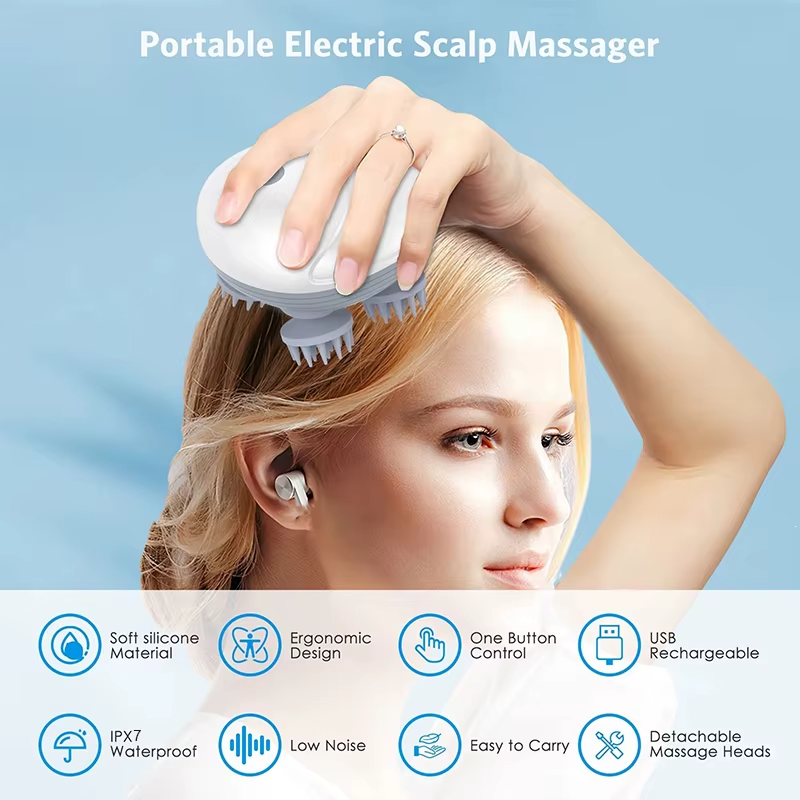Waterproof Head Massager
